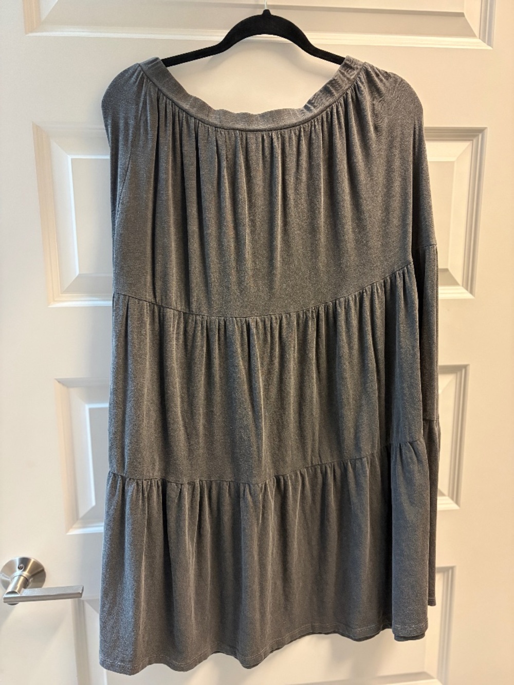 NWT Set of Tiered Midi Skirt & Top in Soft Black by Sundry/Evereve
